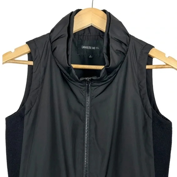 Lafayette Mixed Media Full Zip Mock Neck Vest Size XS (P) - Picture 2 of 7